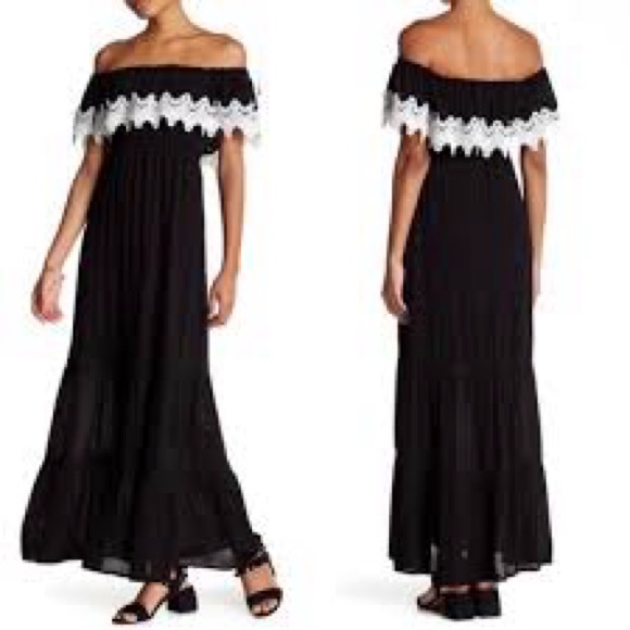 ROMEO + JULIET COUTURE NWT Off Shoulder Maxi Dress - Picture 12 of 12
